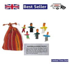 Unique Gift: Bag of 6 Mini Guatemalan Worry Dolls for