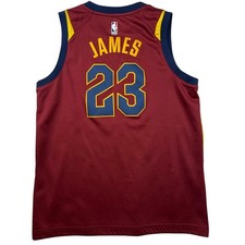 Nike LeBron James Cleveland Cavaliers Jersey Swingman Large NBA- peeled