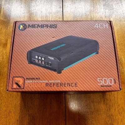 Memphis Audio PRX500.4V2 Power Amplifier 500W RMS 4 Channel Class D Black