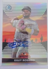 2022 Bowman Chrome - 2021 Afl Fall Stars Eguy Rosario #AFLS-10 Autographs /100 
