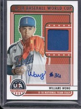 Williams Wong 2023 USA Stars & Stripes U-18 National Team World Cup Auto Jsy /72
