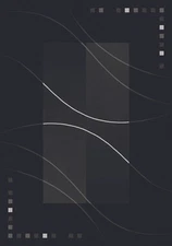 8x11 Milliken Unity Ebony Modern Abstract Squares Area Rug - Approx 7'8"x10'9"