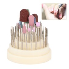 45pcs Nail Drill Bits File Grinding Head Electric Manicure Pedicure Nail Art^