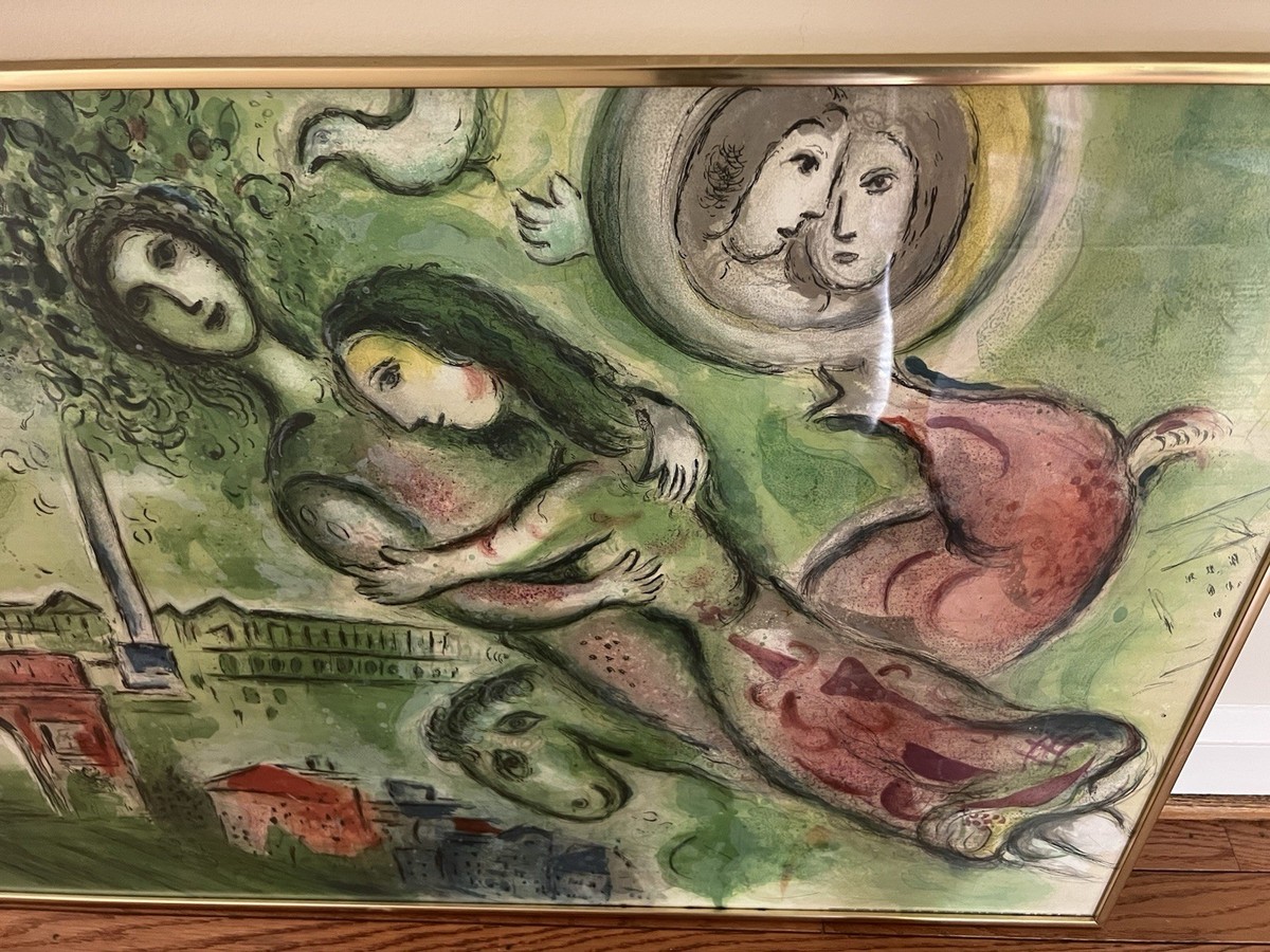 Marc Chagall, 1965 Lithograph Poster Romeo & Juliet for Paris