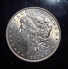 1884 Morgan Silver Dollar $1 Silver 0.9 Fine Philadelphia Business Strike