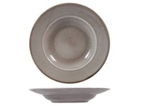 6 Teller Pasta Reactive Grau 24 Cm H&H