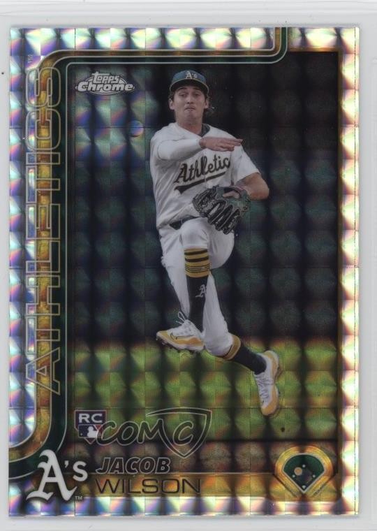 2025 Topps Chrome Geometric Refractor Jacob Wilson #96 Rookie RC