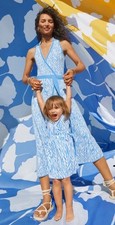 Diane Von Furstenberg X Target Girls Dress Blue White XL