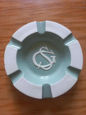 Cendrier publicitaire Sté Générale- Porcelaine de France – Digoin Sarreguemines - Photo 1/3