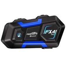 Fodsports FX4 Pro 4-Rider Motorcycle Bluetooth Headset, 1200m Helmet Intercom...