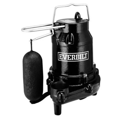 #ad #ad Everbilt 1 2 HP Cast Iron Sump Pump Model # HDS50 OPEN BOX $113.99