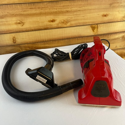 #ad Dirt Devil Handheld Vacuum Cleaner Model 08130 Red with Hose and Crevice Tool $35.95
