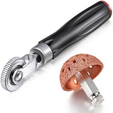 2 Pieces Tire Patches Tools, Tire Patch Roller and Tire Buffer Wheel, Tire Re...