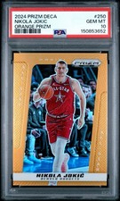 2024 PANINI PRIZM DECA | ORANGE PRIZM. NIKOLA JOKIC /49 PSA 10 POP 4