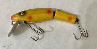 Vintage 3” Wooden Jointed Fishing Lure - Heddon Vamp Type | eBay