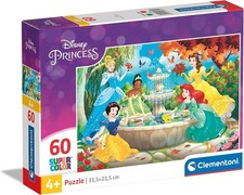 Disney Princess Puzzle 60 Piece Snow White Cinderella Ariel Puzzle