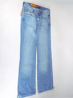 Weaver Jeans Virgo 0 Light Blue 30/34 Blaue Straight Cut Regular Fit für Damen