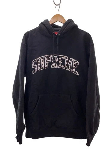 Felpa Supreme con cappuccio SS Hearts Arc L cotone nero usata