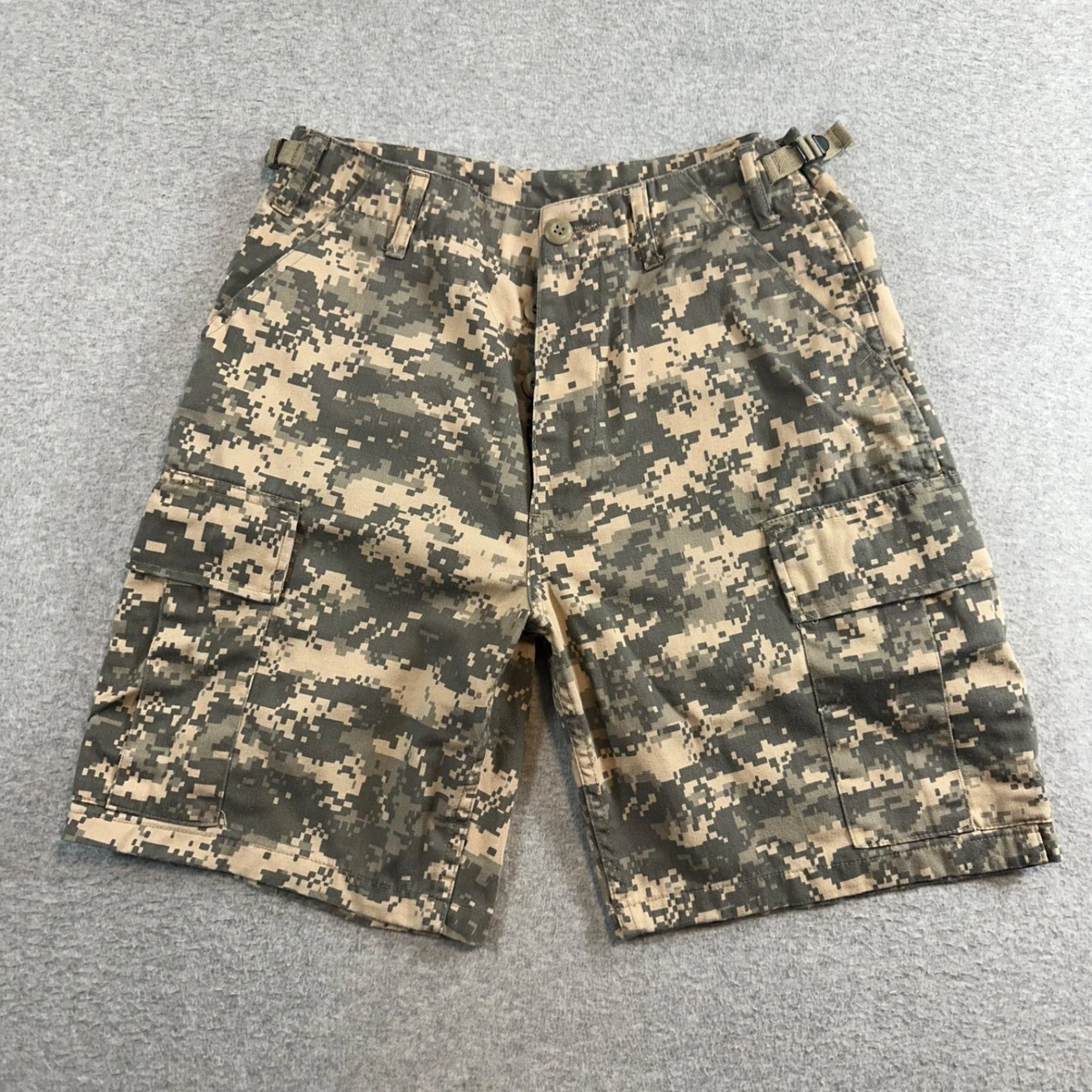 Pantalones Cortos Rothco XSmall Regular Ultra Force BDU Digital Camuflaje Carga Militares