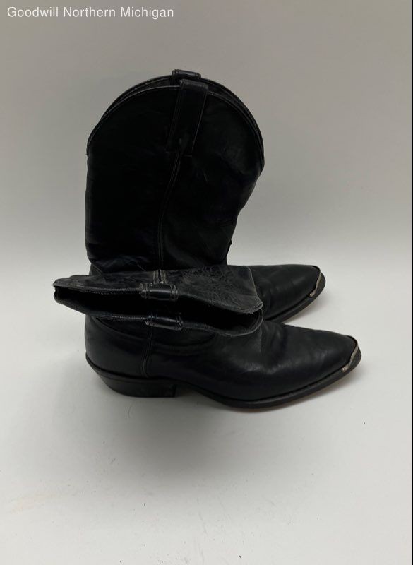 Code West Black Solid Western Cowboy Boots Men NO… - image 2