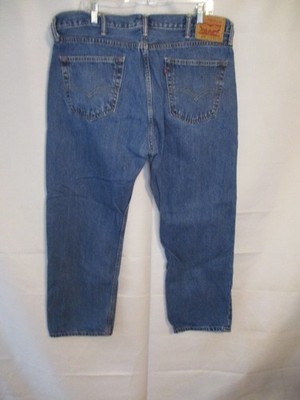 Levi's 505 100% Cotton 38 x 29 Med  Rinse Reg Fit Blue Jeans SEE COMMENTS