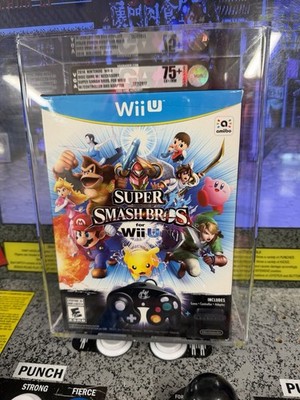 2014 Nintendo Wii U Super Smash Bros. Big Box Controller Bundle VGA 75+ Sealed