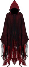 Grim Reaper Hooded Cape Witch Costume Adult