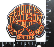 SKULL MOTORCYCLES BIKERS VEST JACKET EMBROIDERED IRON / SEW ON PATCH