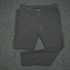 Lululemon Pants Mens 36x34 Gray ABC Slim Fit Zip Pocket Stretch Tech Canvas *