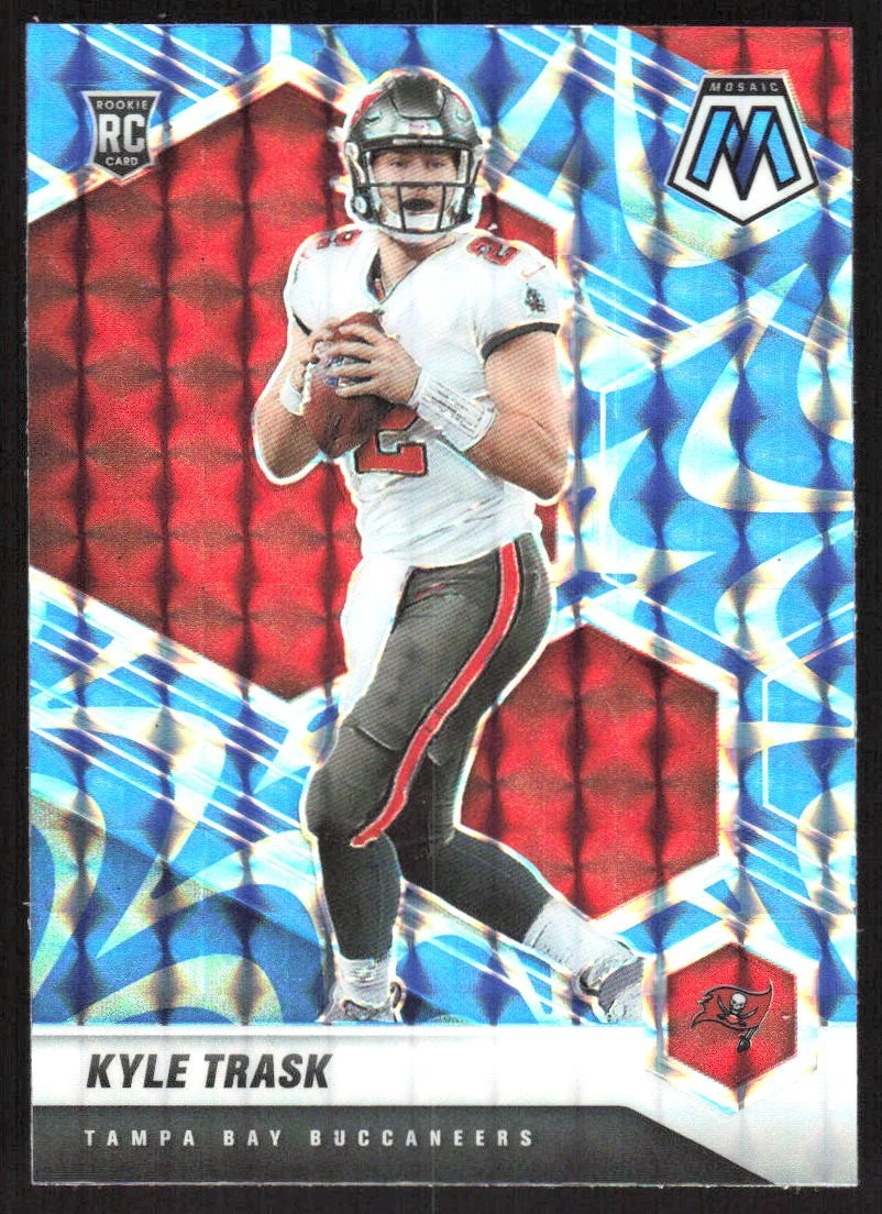 4251H 2021 Panini Mosaic #309 Kyle Trask Prizm Reactive Blue