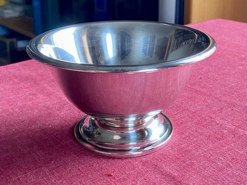 Lunt Antique Rolled Rim Sterling Silver 5” Bowl, 120 Grams, No Monogram