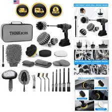Car Detailing Kit Car Cleaning Brush Set Auto Interior Exterior Tools Car Detailing Kit Car Cleaning Brush Set Auto Interior Exterior Tools