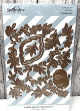 Spellbinders FALL FLORA Autumn Pumpkin Large Dies of the Month October 2019