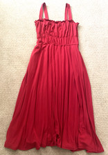 REFORMATION JEANS Red Knit Dress Sz L Midi