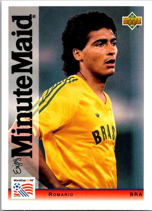 1994 Upper Deck World Cup Minute Maid - Romario #5 (RC)