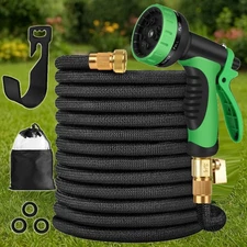 150FT 100FT 5X Stronger Deluxe Heavy Duty Expandable Flexible Garden Water Hose