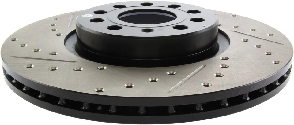 Передний правый ротор тормоза с прорезями для Audi A1 A3 Q2 VW Tiguan Bora Beetle - Изображение 3 из 4