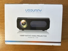 USSUNNY Video Projector C50 1080P Native 5G WiFi Bluetooth 4K 300" Home Theater