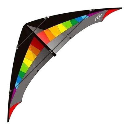Lenkdrachen Elliot Jet Stream Reloaded Rainbow - Black 1010516 Regenbogen 245 x