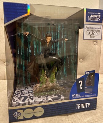 Mcfarlane Toys Movie Maniacs Trinity (The Matrix) 6in Posed Figure
