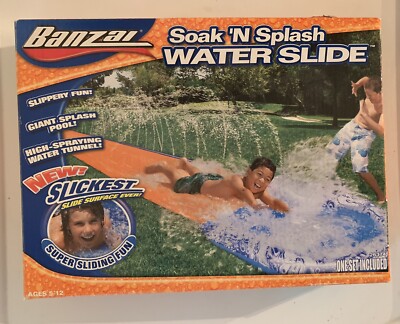 Banzai Soak 'N Splash Water Slide 18 Ft Model# 26374 -NEW