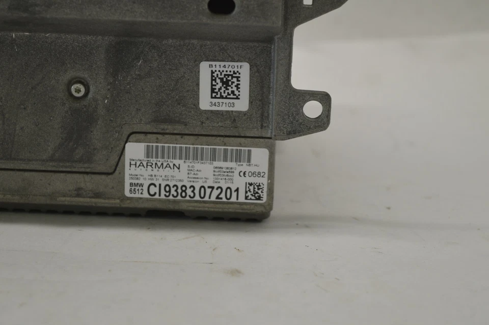 2012-2015 BMW M3 M4 RADIO CD PLAYER OEM TESTED HARMAN INFOTAINMENT COMPUTER F80 - Image 4 of 4