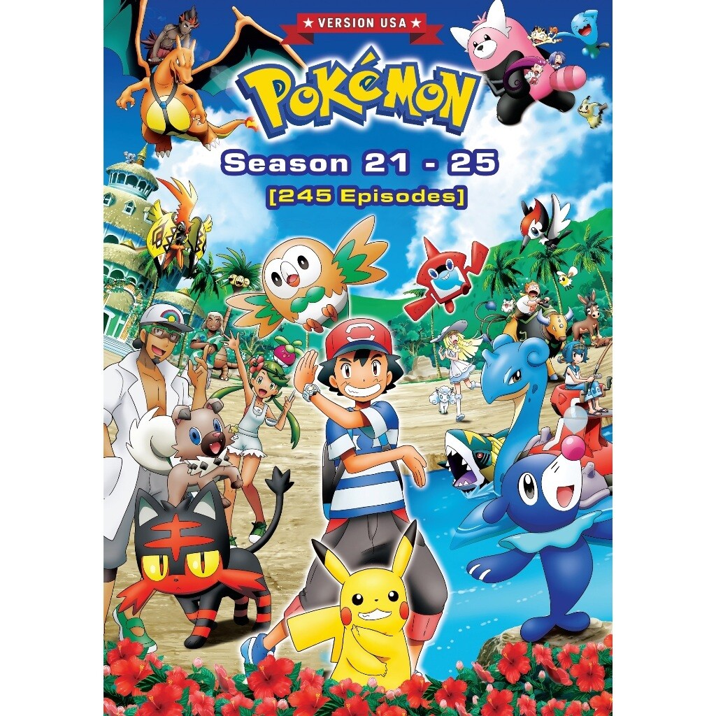 DVD Anime Pokemon Complete Series Season 1-25 ENG