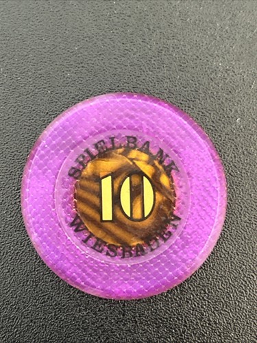 Spielbank Wiesbaden Germany Casino Chip Jeton Token Rare - Picture 2 of 4