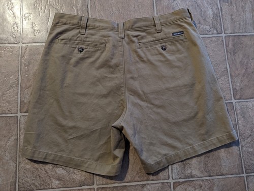 New Eddie Bauer men sz 36 Chino shorts tan 100% cotton 3442 - Picture 2 of 3
