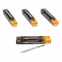 4X NGK 9864 CZ304 D-Power 55 GlüHkerze FüR VW Golf 5 Passat Audi A4 A6 2.0 TDI