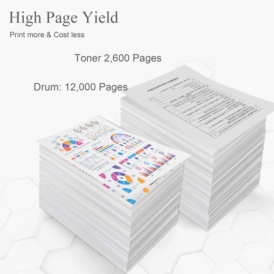 TN360 Toner & DR360 Drum Compatible For Brother HL-2140 2170W MFC-7340 MFC-7840W - Image 3 of 4