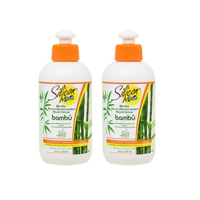 2x Silicon Mix Bambu Nutritive Hair Leave in Conditoner for Brittle & Dull Hair
