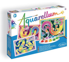 SentoSphere Dragons Aquarellum 3 ready to paint magic canvases Set  NEW sealed
