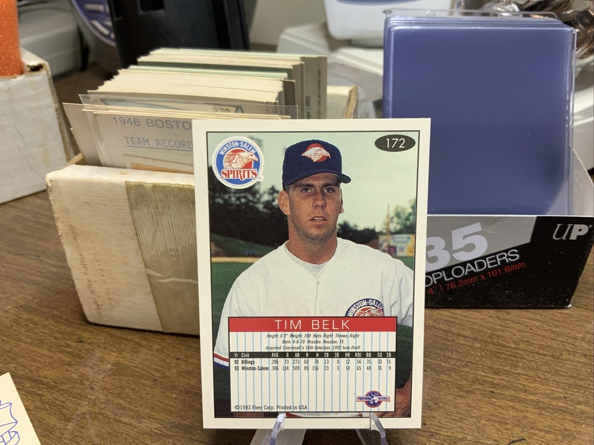 1993 Fleer Excel Tim Belk #172 Winston-Salem Spirits Baseball Card